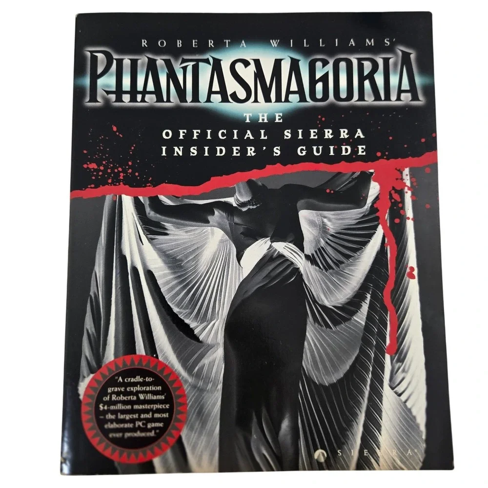 Phantasmagoria Official Sierra Insiders Guide Book 1995 Vintage PC Game Strategy
